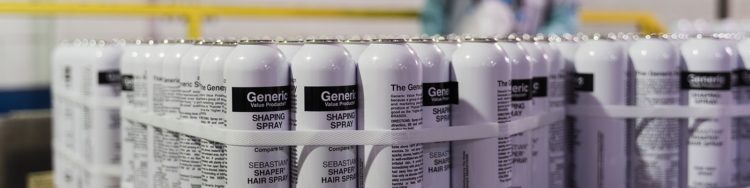 Generic shaping spray bottles