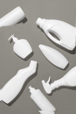 Pattern Of White Plastic Bottles